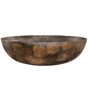 Misa donica plastikowa 30cm rdzawa corten efekt metalu recykling