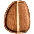 Mała tacka drewniana akacjowa 16cm FSC podstawka organiczna