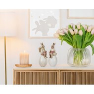 Figurka Wielkanocna Zając z Jajkiem – Zestaw 2 szt. | skandi.pl