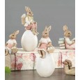 Figurka Wielkanocna Zając z Jajkiem – Zestaw 2 szt. | skandi.pl
