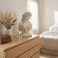 Figurka Dekoracyjna Rzeźba Grecka Biała 50cm Duża | skandi.pl