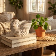 Figurka Ceramiczna Muszla Rafa Koralowa Marynistyczna | skandi.pl