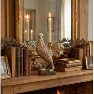 Świecznik Kandelabr Złoty Wielkanoc Kogut Kura | skandi.pl