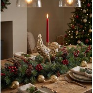 Świecznik Kandelabr Złoty Wielkanoc Kogut Kura | skandi.pl