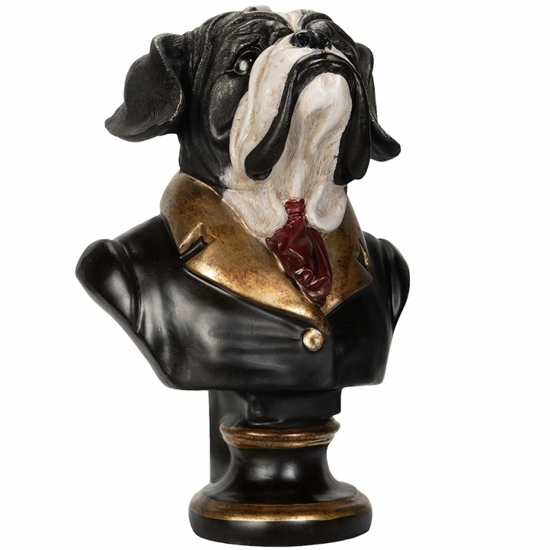 Figurka Pies Buldog Duża Dekoracyjna Trofeum | skandi.pl