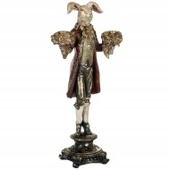 Świecznik Wielkanocny Zając Figurka Kandelabr | skandi.pl