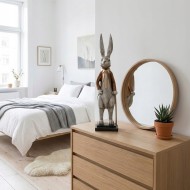 Figurka Zając Wielkanocny Wysoki Duży Królik | skandi.pl