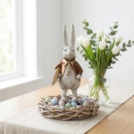 Zając Wielkanocny we Fraku Retro 40cm Figurka | skandi.pl