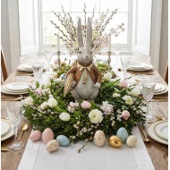 Zając Wielkanocny we Fraku Retro 40cm Figurka | skandi.pl