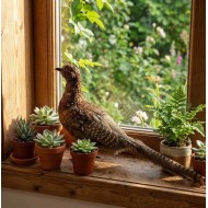 Figurka Bażant Replika 70cm Prawdziwe Pióra | skandi.pl