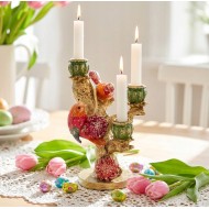 Świecznik Kandelabr na 3 Świece Ptaki Boho | skandi.pl