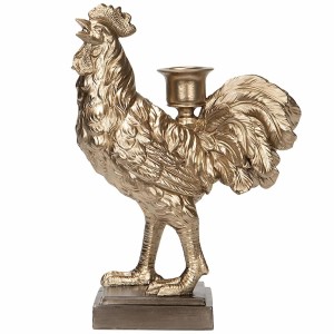 Świecznik Złoty Kogut Kura Wielkanocny Glamour | skandi.pl
