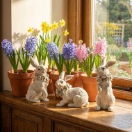 Zając Wielkanocny Figurki 3 szt. Zestaw Królików | skandi.pl