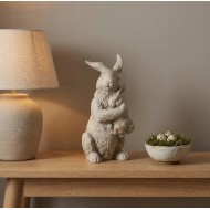 Zając Wielkanocny Szary Tkanina Boho Królik | skandi.pl