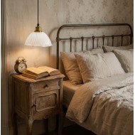 Lampa Sufitowa Wisząca Biała Loft 20cm Metalowa | skandi.pl