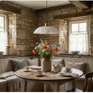 Lampa Wisząca Biała Loft 30cm Nad Stół i Wyspę | skandi.pl