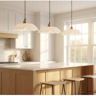 Lampa Wisząca Biała Loft 30cm Nad Stół i Wyspę | skandi.pl