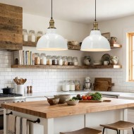 Duża Lampa Wisząca Biała Loft 38cm Metalowa | skandi.pl