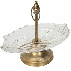 Misa na Klucze Złota Patera 30cm Retro Dekoracja | skandi.pl