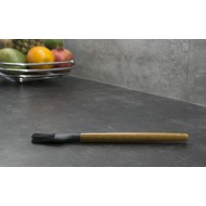 PĘDZELEK kuchenny do ciast mięs SILIKON / DREWNO czarny