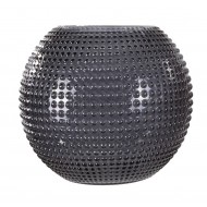 ŚWIECZNIK tealight szary szklany