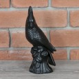 FIGURKA na półkę PAPUGA czarna