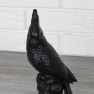 FIGURKA na półkę PAPUGA czarna