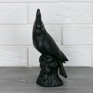 FIGURKA na półkę PAPUGA czarna