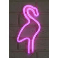 LAMPA neon LED różowa FLAMING