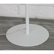 LAMPA stołowa METALOWA biała LED