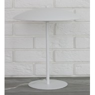 LAMPA stołowa METALOWA biała LED