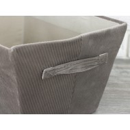 PUDEŁKO organizer na szafkę półkę aksamitny ciemny szary