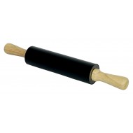 WAŁEK kuchenny do ciasta DREWNIANY / SILIKONOWY czarny