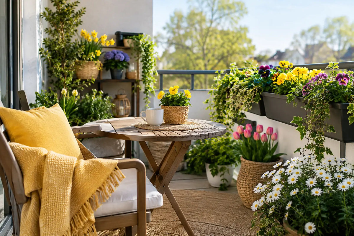 Jak ozdobić balkon wiosną? 7 prostych zasad