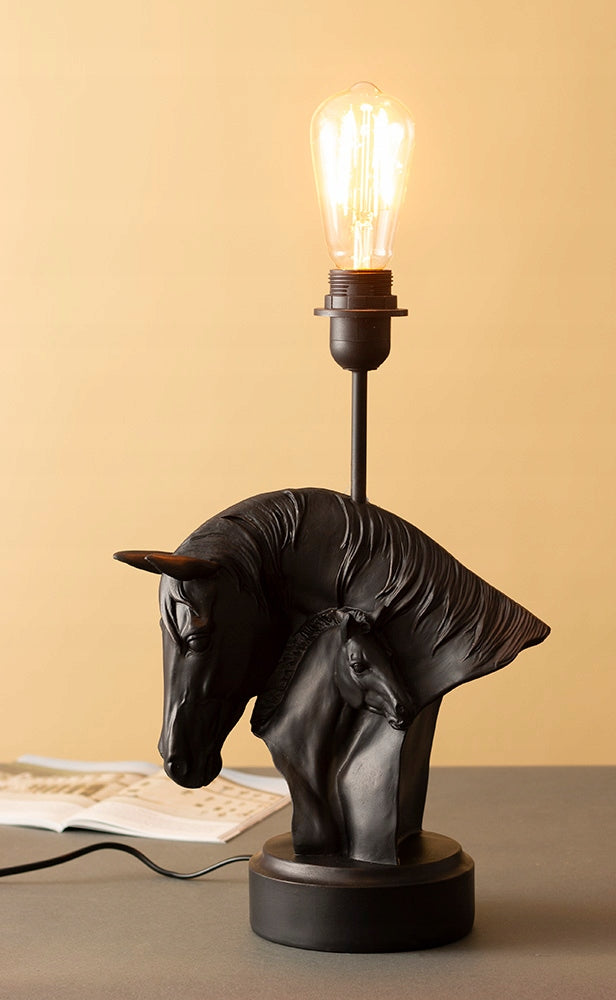 LAMPA KONIE STOŁOWA CZARNY MAT