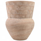 DONICZKA BETONOWA XL DUŻA WYSOKA BOHO LOFT NA BALKON TARAS OSŁONKA 32cm