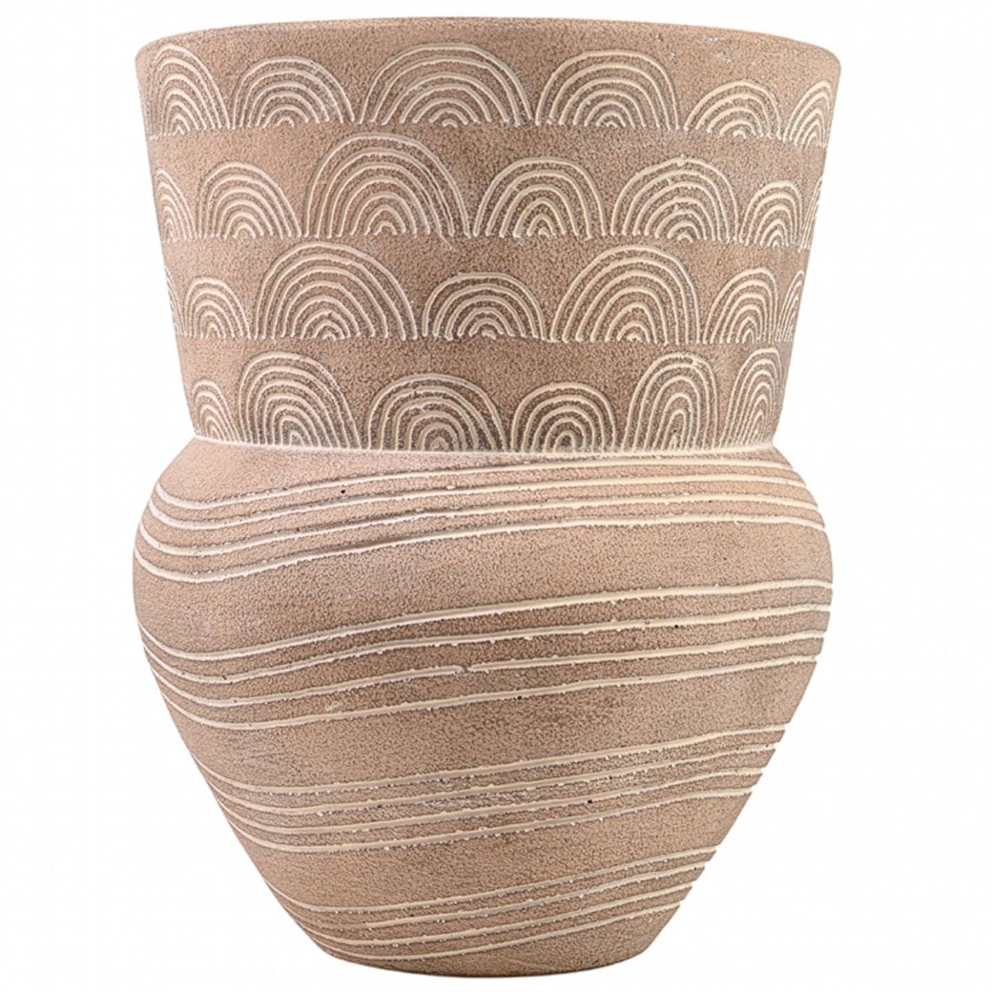 DONICZKA BETONOWA XL DUŻA WYSOKA BOHO LOFT NA BALKON TARAS OSŁONKA 32cm