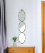 LUSTRO DŁUGIE ZŁOTE 105CM