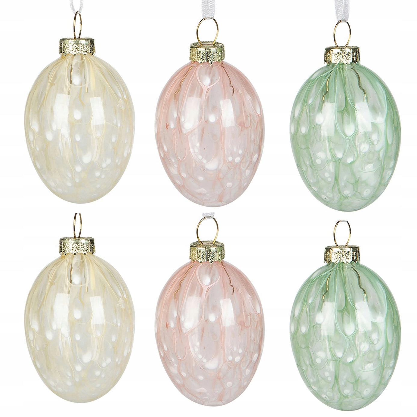 ZAWIESZKA BOMBKA NA WIELKANOC JAJKO JAJO 6 SZT NA DRZEWKO DRZWI SZKLANA