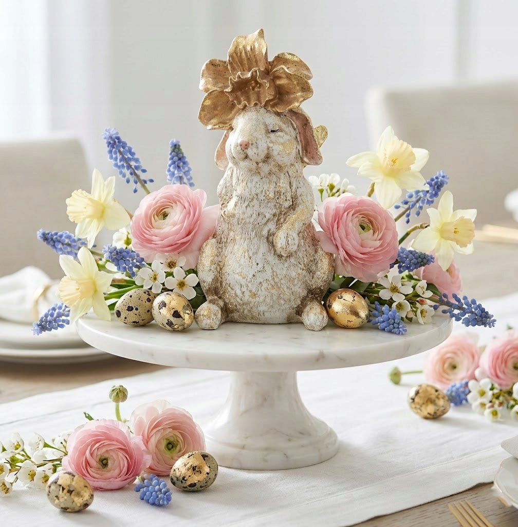 ZAJĄC WIELKANOCNY FIGURKA MAŁY KRÓLIK ZAJĄCZEK DEKORACJA NA WIELKANOC 15CM