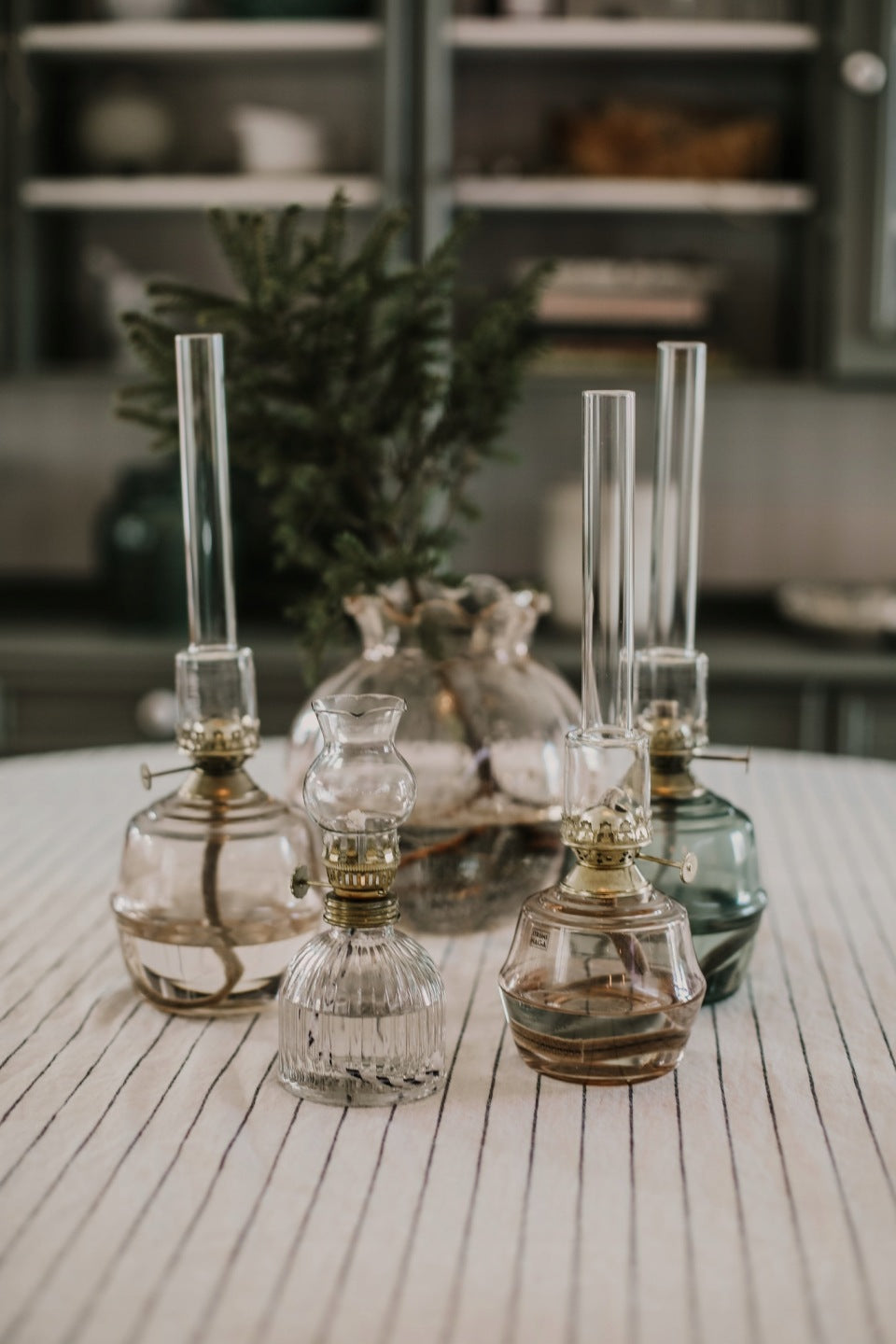 LAMPA NAFTOWA MIKE RÓŻOWA WYS. 35CM