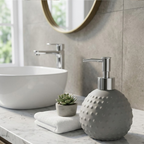 DOZOWNIK DO MYDŁA SZARY CERAMICZNY 400ML