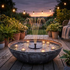 DUŻA MISA OGRODOWA 50cm DO FONTANNY OGRODU NA BALKON TARAS POIDEŁKO SZARA