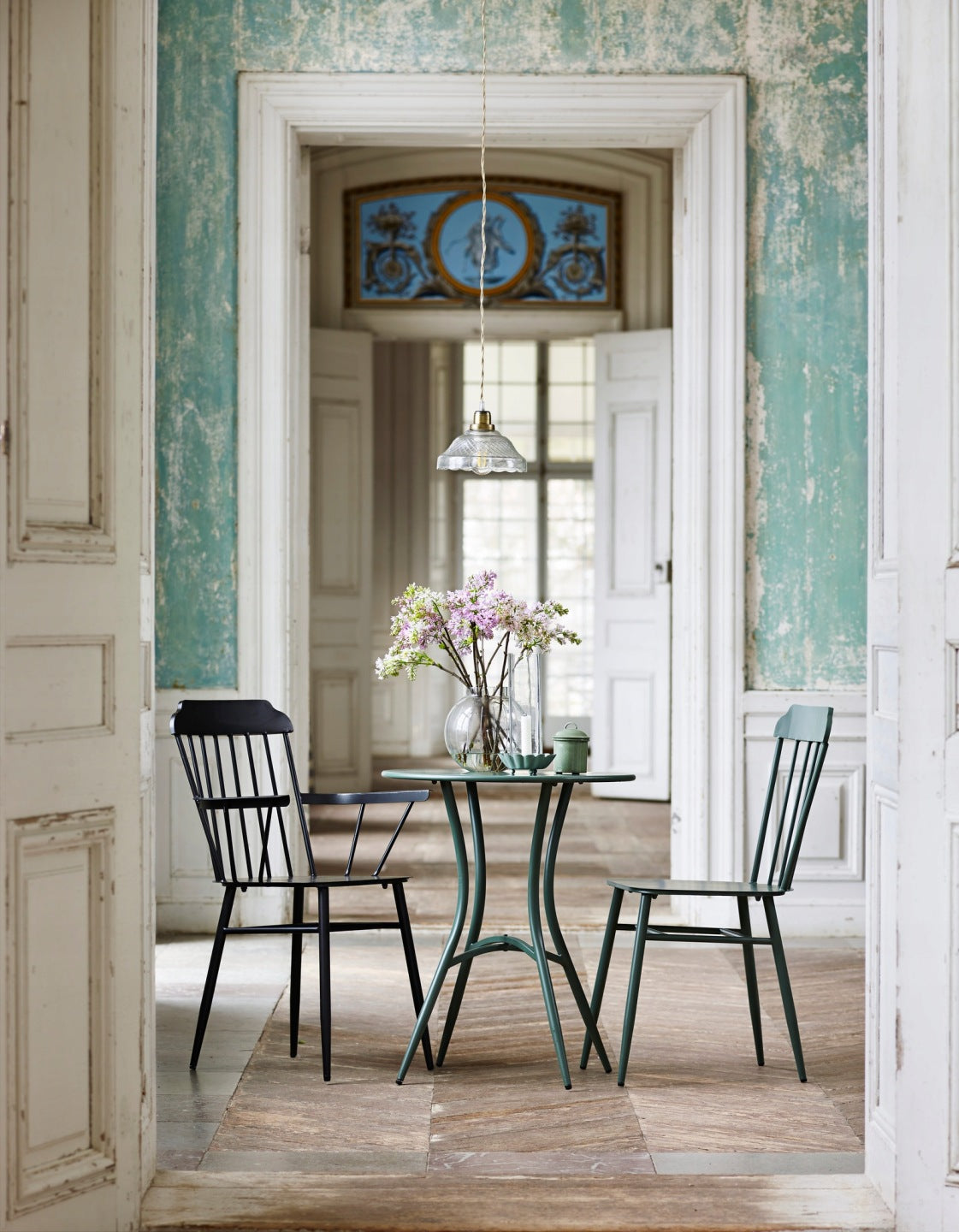 LAMPA GRETA szklany klosz śr. 21cm