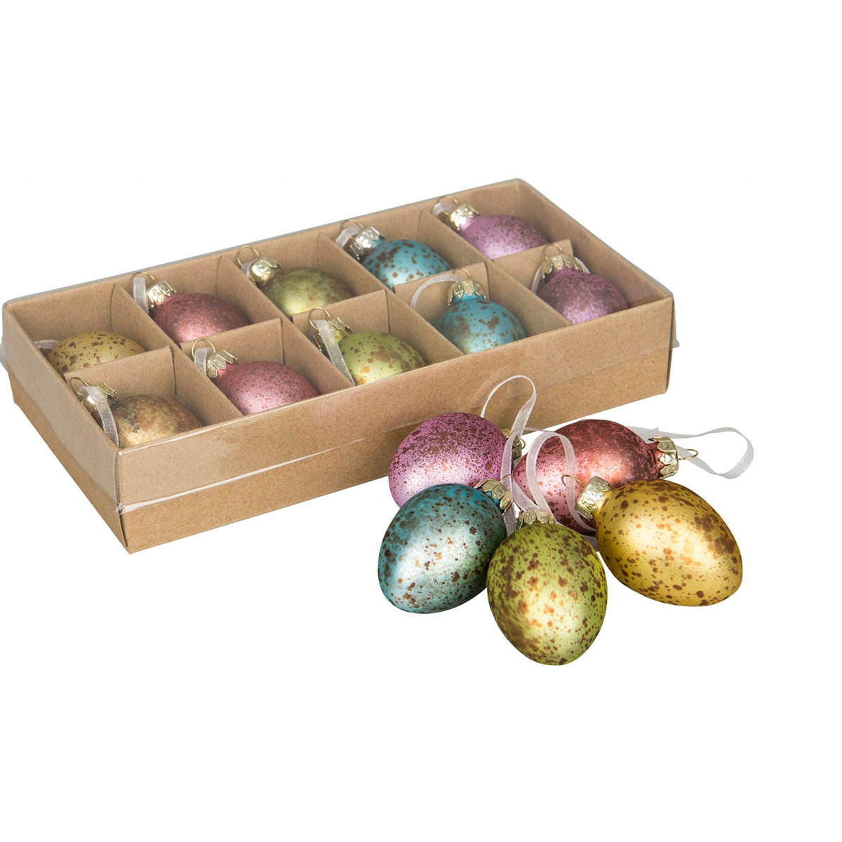 5 SZT. ZAWIESZKI JAJKA WYSOKIEJ JAKOŚCI SZKŁO