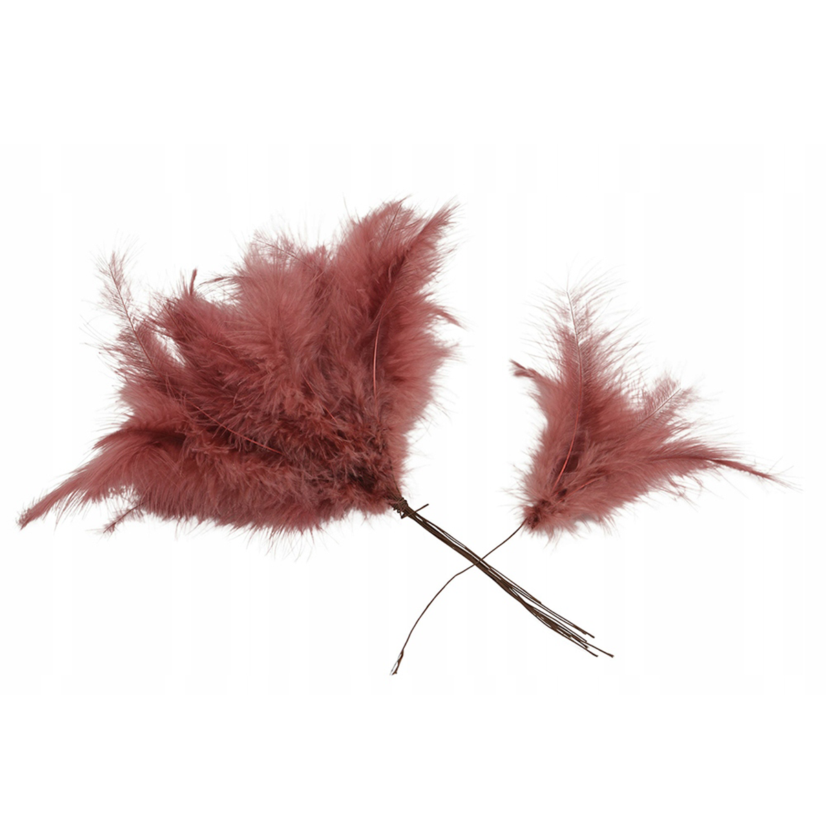 PIÓRO NATURALNE OZDOBNE ROSE GOLD /6/