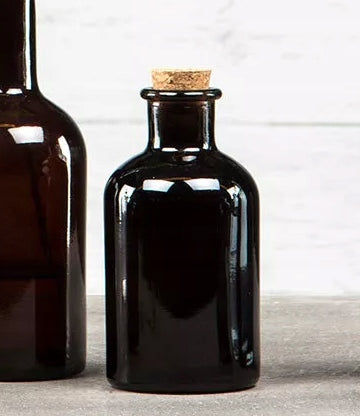 BUTELKA Z KORKIEM BURSZTYNOWA 250ML