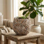 DONICZKA NA BALKON TARAS KWIATY 15cm BONSAI OSŁONKA LOFT BOHO BETONOWA