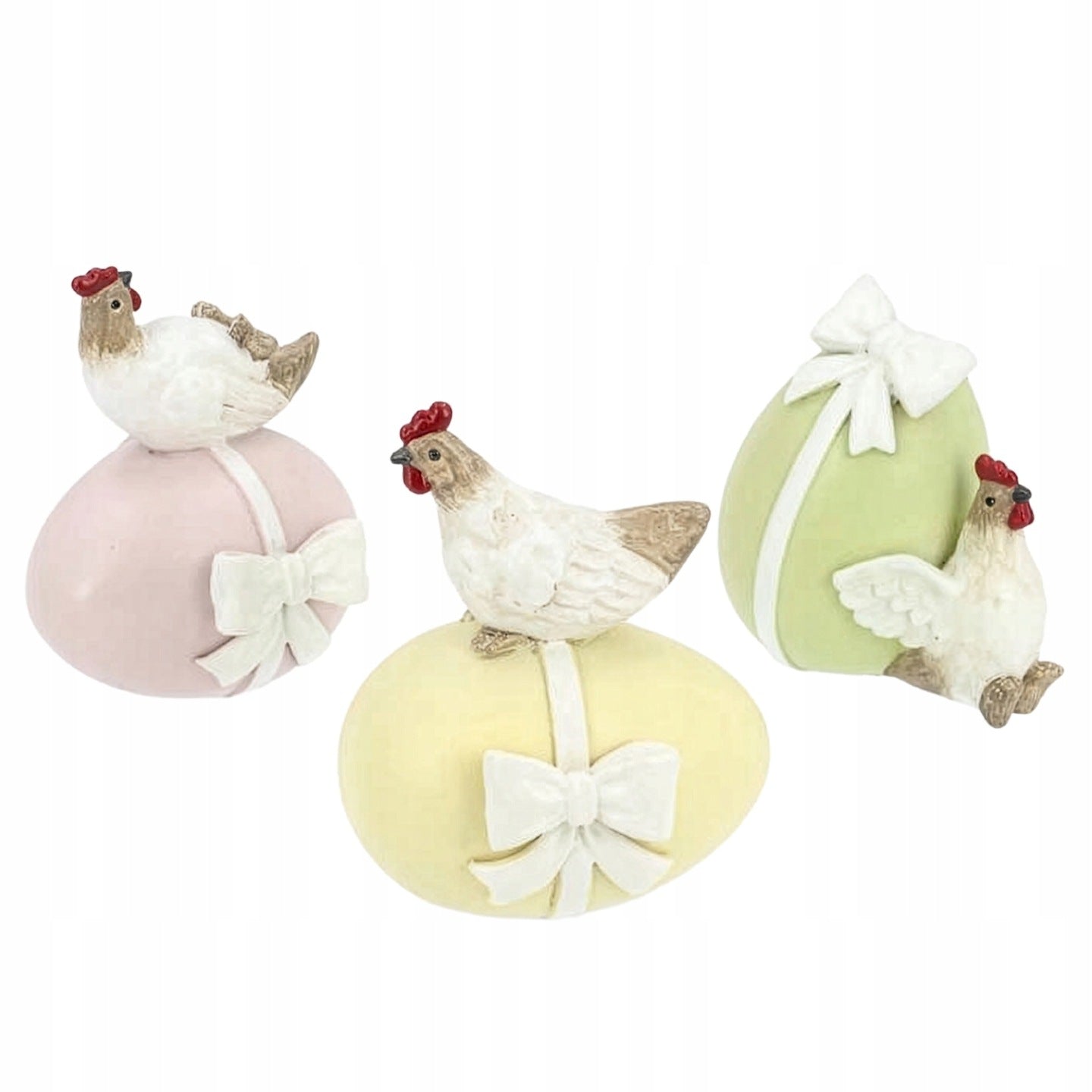 FIGURKA KURA JAJKO 3 SZT