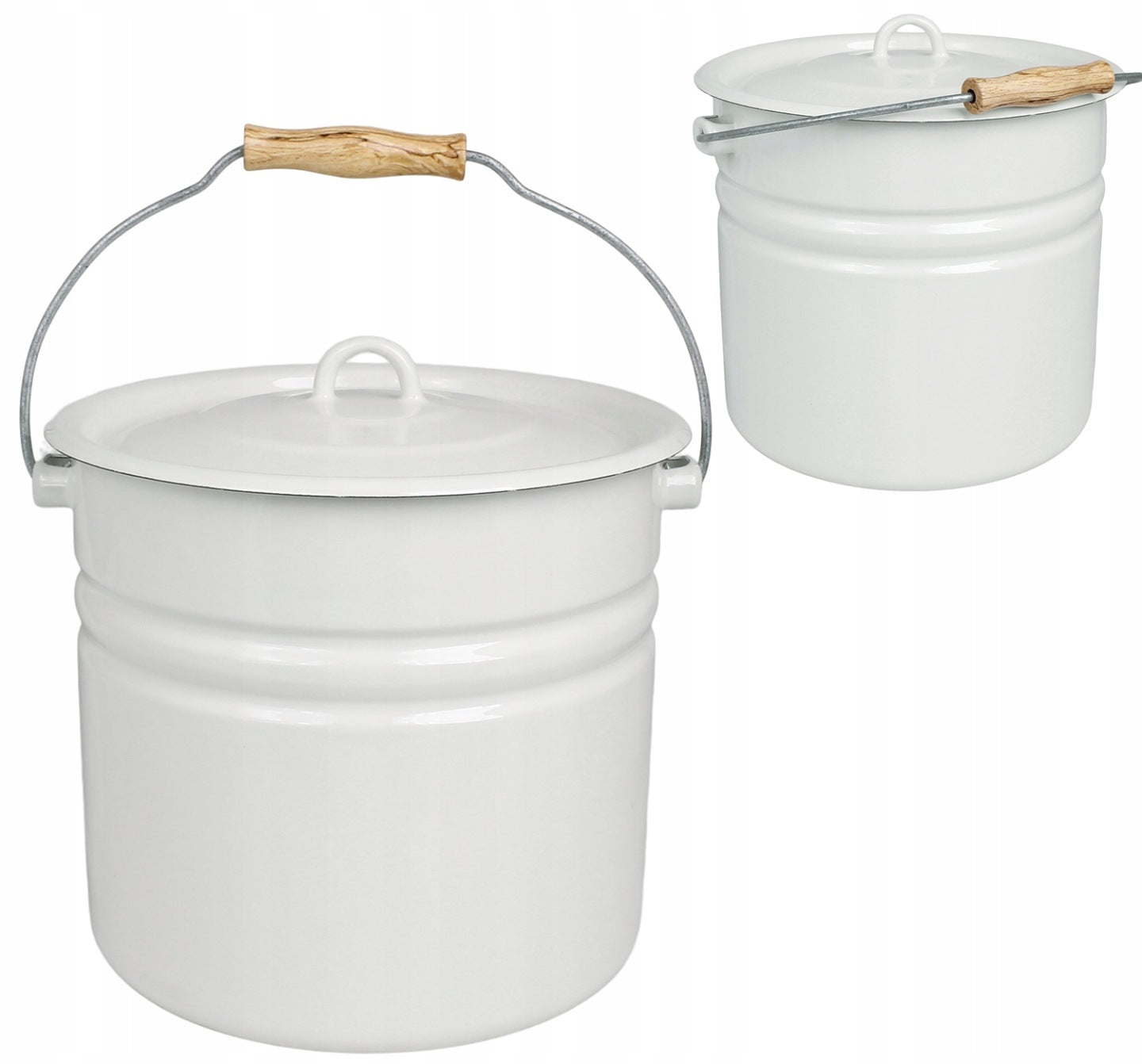 POJEMNIK NA KOMPOST wiaderko emaliowane 27cm